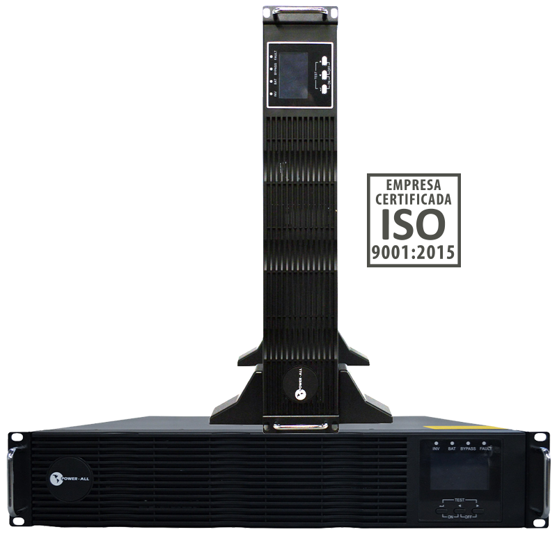 Respaldo Rack 1000W Doble Conversión | UPS 2U Montaje en Rack | Servidores Pequeños