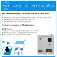 Protección Completa para 2-3 Aires Acondicionados | Regulador 220V 5kVA | Instalación Incluida (Copia)